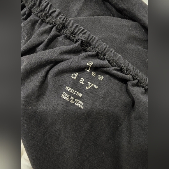 a new day Black Puff Sleeve Blouse - Picture 7 of 7